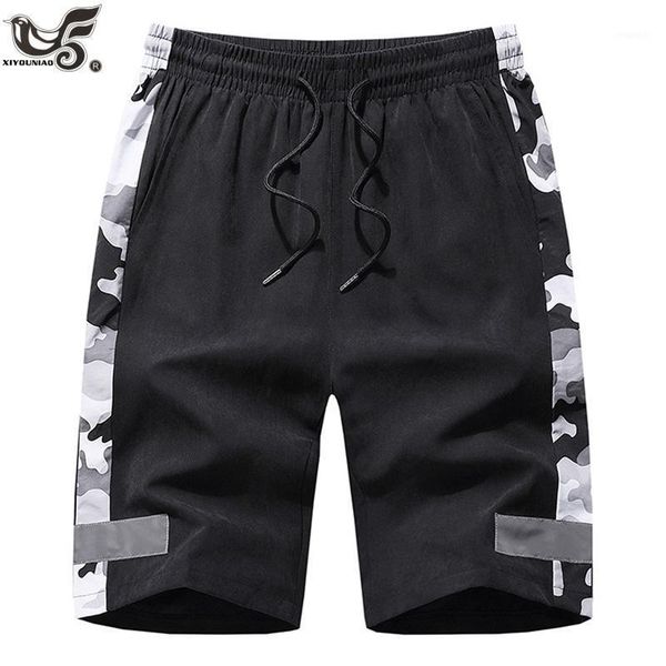 

big size 7xl 8xl men`s shorts summer sportswear breathable quick-dry gym joggering shorts outwear camouflage reflective trousers1, White;black