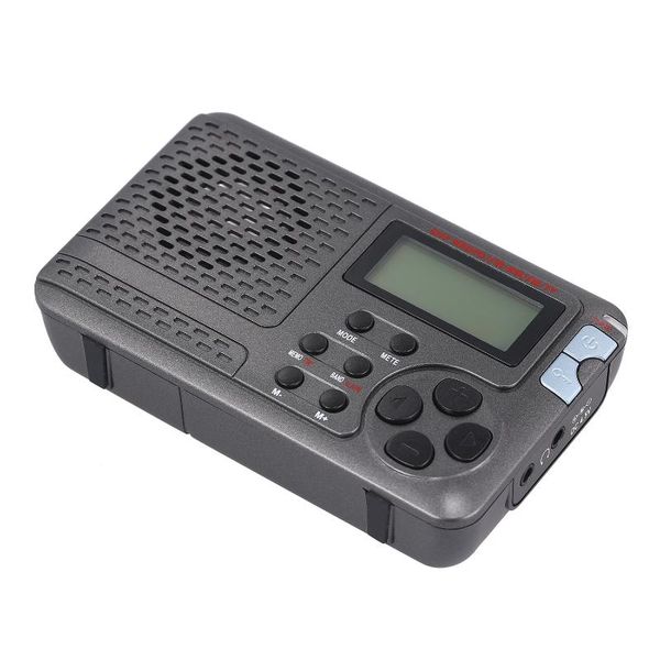 

portable radio am/sw/fm pocket radio built-in speaker and antenna multi-band digital stereo dsp receiver with lcd screen