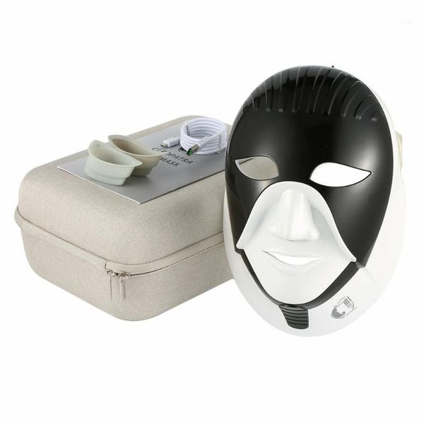 

electric massagers colorful light led mask for skin care facial with neck egypt style pon therapy face beauty tool1