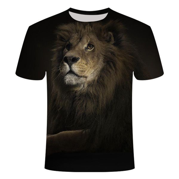 

animal lion camiseta 3d tiger 3d print shirts comics anime horror men clothing