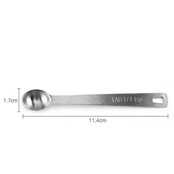 

5pcs set mini measuring spoons stainless steel round measure spoon for liquid dry ingredients useful sugar cake bak jllwmq bdesybag