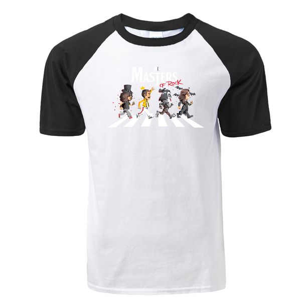 

new hip hop punk music tshirt the masters of rock print raglan mens summer short sleeve hooded sweatshirt hoodie men t shirt