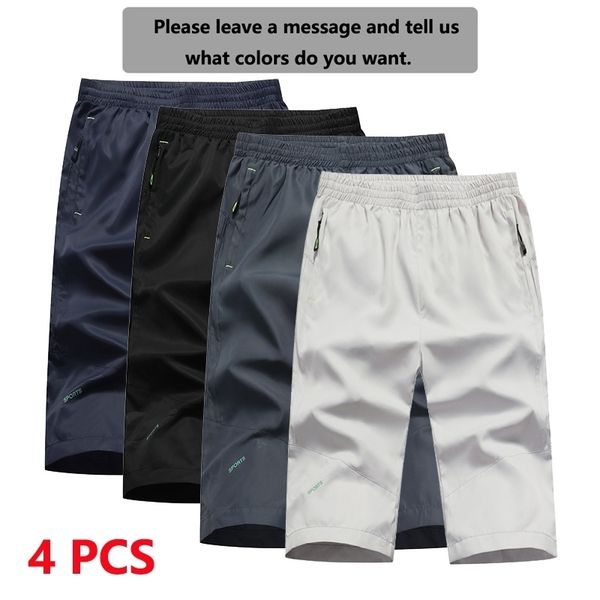 

new men's 2021 calf-length elastic waistband summer short clothes quanlity homme marks trousers quick drying in bulk 2768, White;black