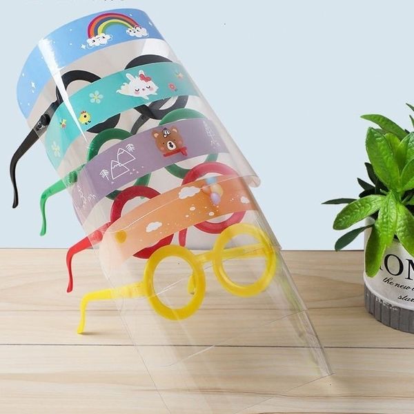 

film faceshield protective transparent cover full children safety tool anti fog premium pet material face shield designer party m 84yg#