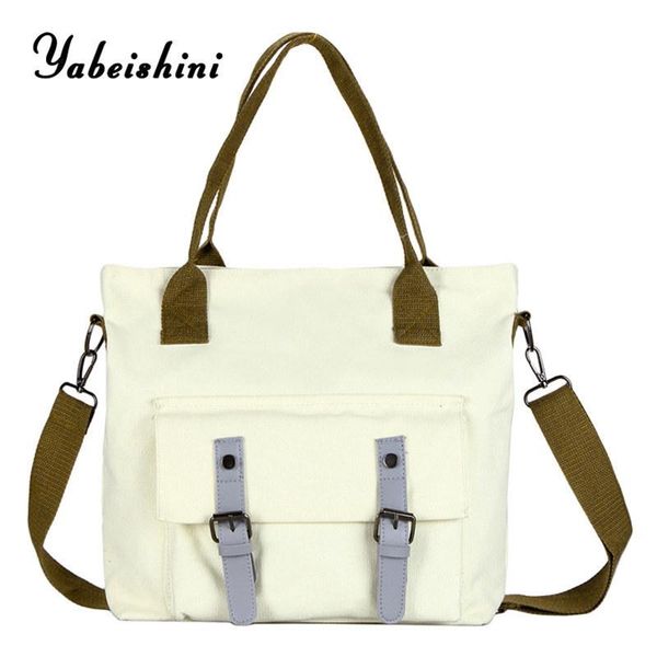 

fashion women canvas bag white ladys crossbody bags for women canvas tote shoulder bags sac a main messenger
