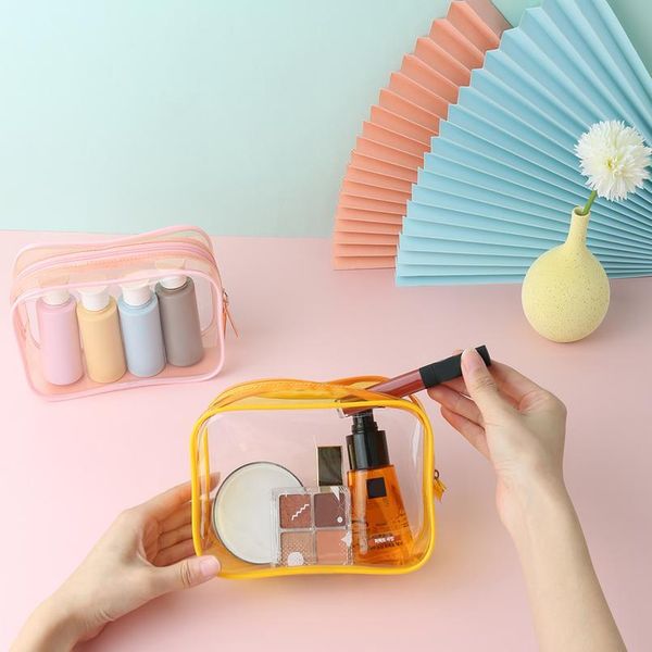 

large capacity clear makeup storage case waterproof women make up cosmetic bag travel portable toiletry stor jlljzw