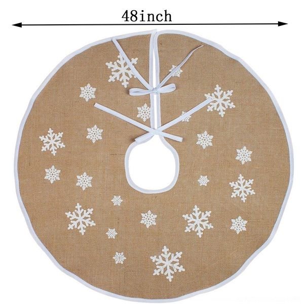 

6mubh decorations decorations party christmas christmas linen party tree skirt linen tree skirt e3873