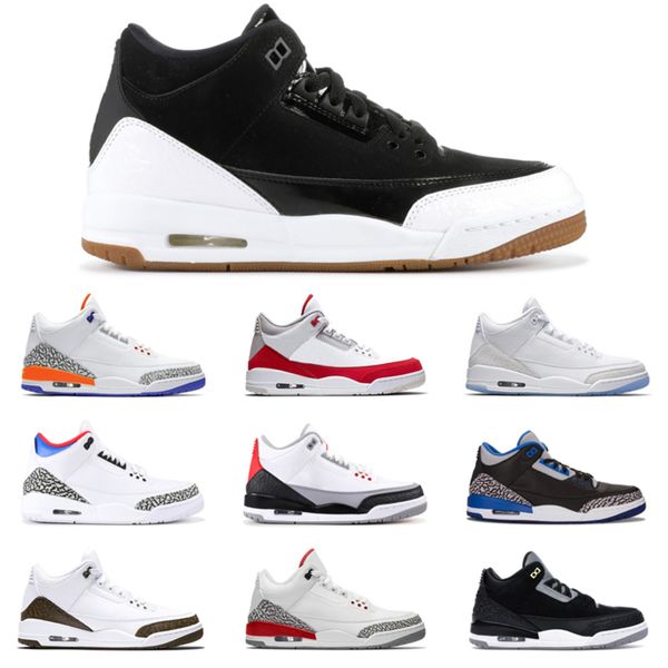 

wolf grey 3s og 3 men basketball shoes black cement cat pure white true blue tinker green mocha mens trainer sports sneakers 7-13, White;red