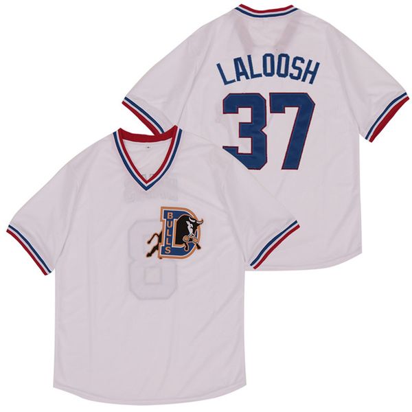 2020 1988 Bull Durham 37 Nuke LaLoosh Jersey Men Baseball 8 Crash Davis