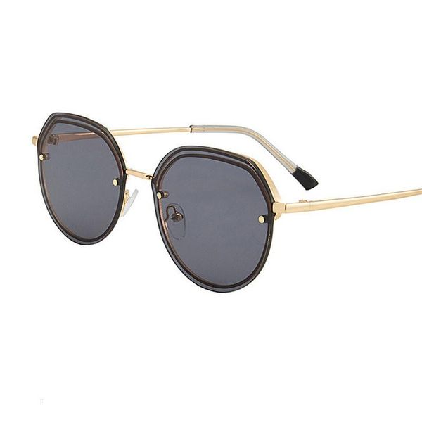 

vintage punk women clear lenssunglasses fashion metal round brand designer round sunglasses trend punk glasses fml, White;black