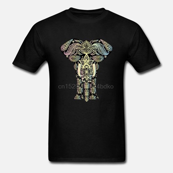 

pastel mandala elephant men black short sleeve floral pattern unique design cartoon drop shipping hoodie designers t shirts sweatshirt