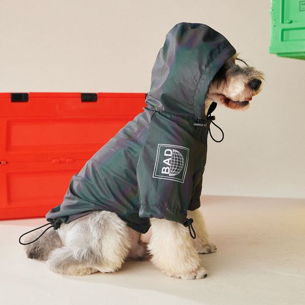 

бесплатная доставка одежды собаки собаки cagoule куртки светоотражающие переливчатостью ski-wear pet ветер coat anorak водонепроницаемый дож