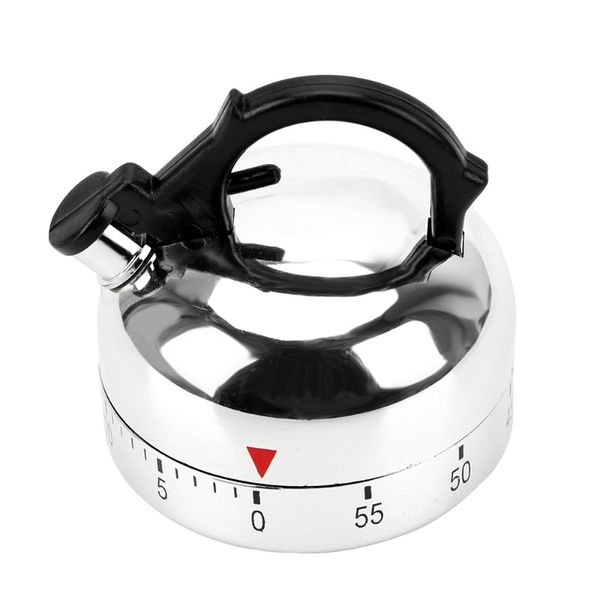 

60 minutes kitchen timer kettle shape gadgets mechanical timer countdown alarm reminder cooking reminders tools f wmtcop