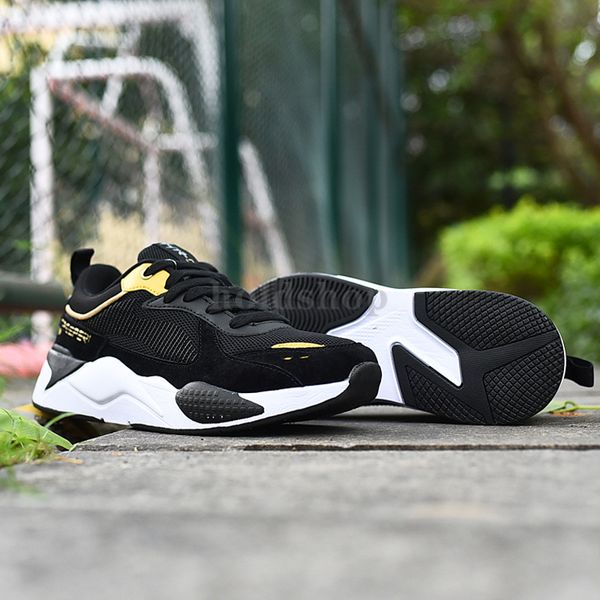 

us 10 eur 44 treeperi fashion chunky 2.0 running shoes black metallic gold men women sports sneakers