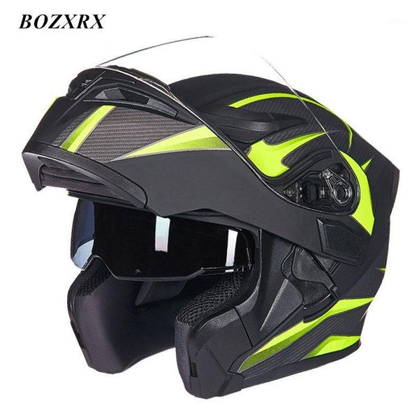 

bozxrx double lense motorcycle helmet full face helmet casco racing capacete with sun visor capacete casque moto1