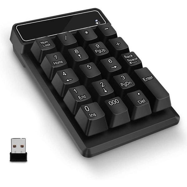 

беспроводная цифровая клавиатура портативный 2,4 ггц 19-key financial accounting цифровая клавиатура extension