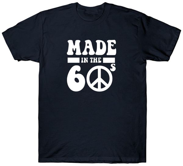 

день рождения футболка сделано в 60-1960's hippy мира новое прибытие «s моды смешные тройники короткие 3d печати tshirt спорта с капюшоном h