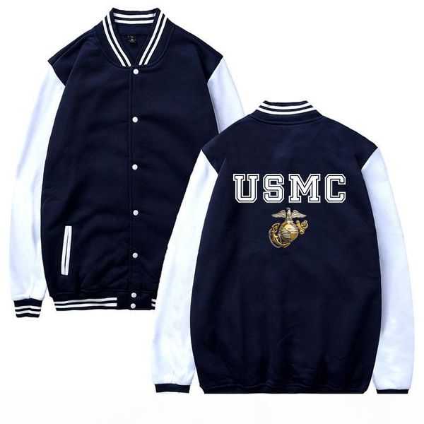 

usmc casual jacket clothing men women print us mc baseball uniform mens print usa army clothing, Black;brown