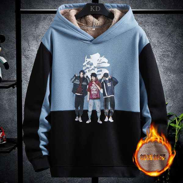 

coat autumn junior high school students' winter hooded jacket, Black