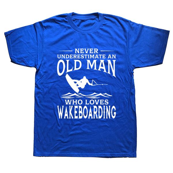 

never underestimate an old man loves wakeboarding t shirts summer harajuku short sleeve streetwear t shirt sport hooded sweatshirt hoodie