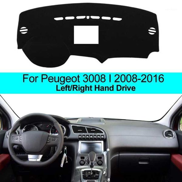 

2 layers car dashboard cover sun shade for 3008 i 2008 2009 2010 2011 2012 2013 2014 2015 2016 dash mat carpet cushion1