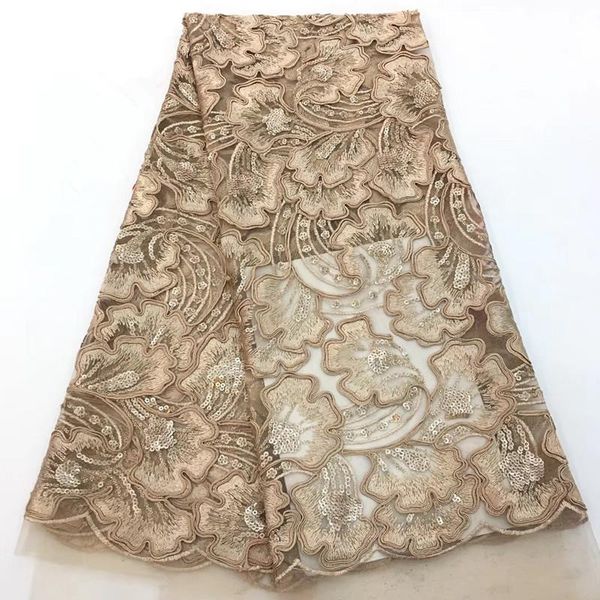 

wholesale african lace fabric with sequins design embroidery tulle lace fabric selling french net for dressh1349, Pink;blue