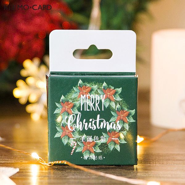 

45 pcs/lot Creative Merry Christmas Plant Animals Decorative Stationery Stickers Scrapbooking DIY Diary Album Stick Label Gifts