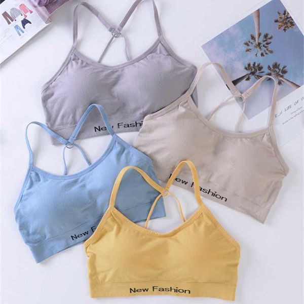 

gym clothing yoga women bra push up sports fitness for cup a-d sport letters black white running crop women1, White;black