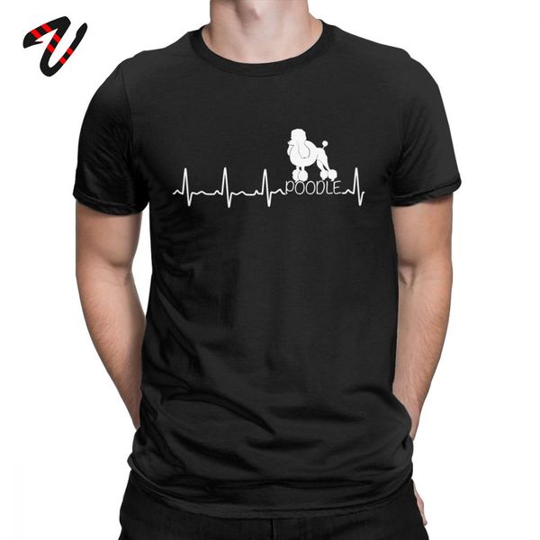 

heartbeat пудель мужской смешной tshirt для собачников музыка с коротким рукавом тройники рождественского подарок плюс размера топы толстовк