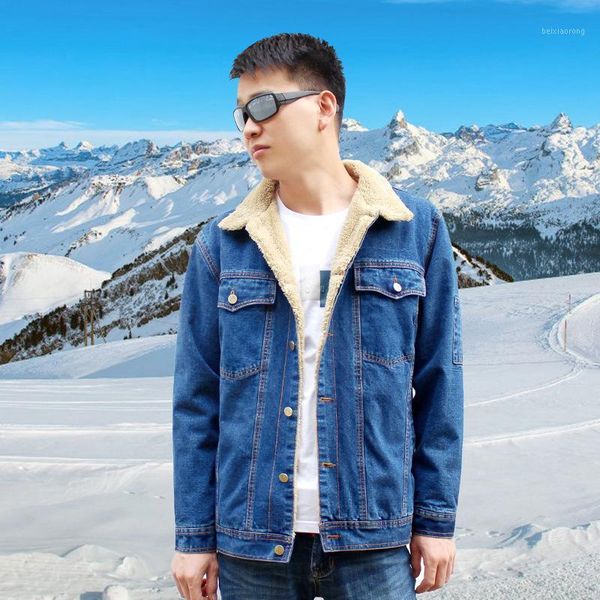 

winter welding clothing warm thick fleece denim jacket coat durable thermal working jacket anti sparking jeans welder suit1, Black;brown