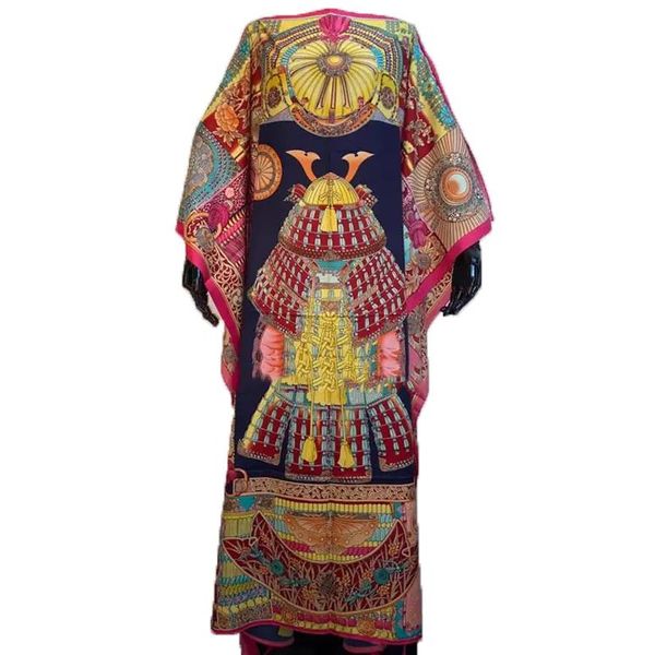 

ethnic clothing casual bohemian long dresses plus size floral print loose kaftan party robes sundress african for women, Red