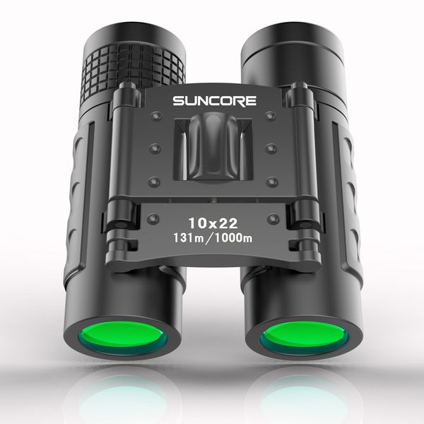 

suncore hunting military pocket binoculars hd 10x22 binoculars professional telescope zoom vision lightweight black sqckid