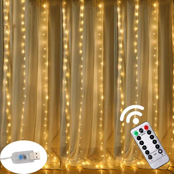 

led usb power remote control curtain fairy lights christmas garland lights led string lights party garden home wedding decor wmtcjp xhhair