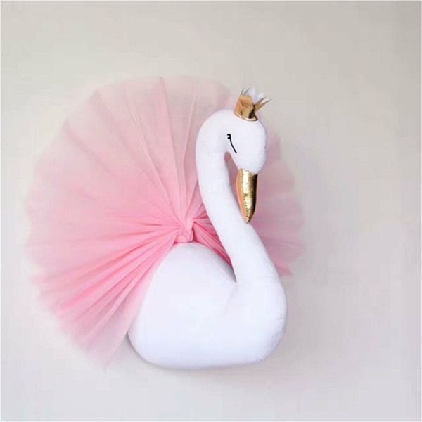 

christmas swan hug ins doll crown skirt baby kids comforting soft christmas gift toy bunny sleeping stuffed plush cushion y200623