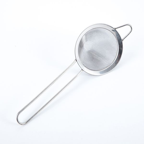 Bar Ferramentas de aço inoxidável Bartender filtro Precisão Triangular Filtros Duster Bolo Espanador Cónico Colander WH0364