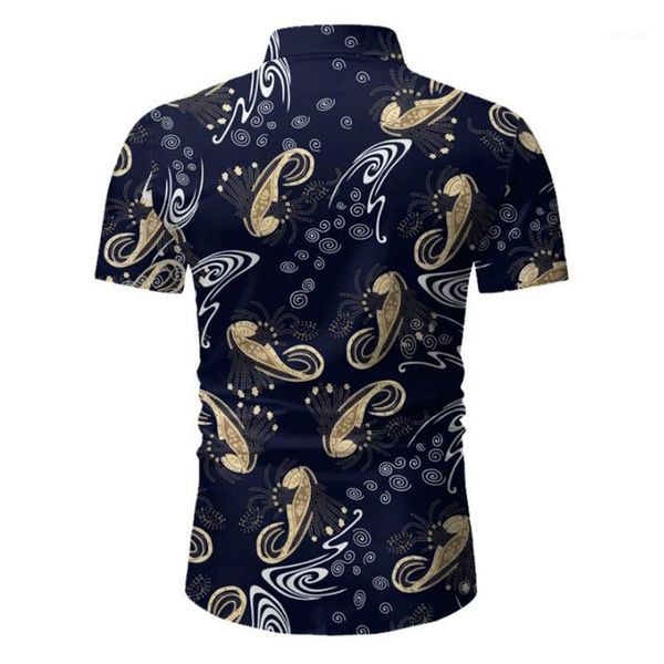 

moda veloce mens printed shirts men shirt short sleeve hawaii print men shirt1, White;black