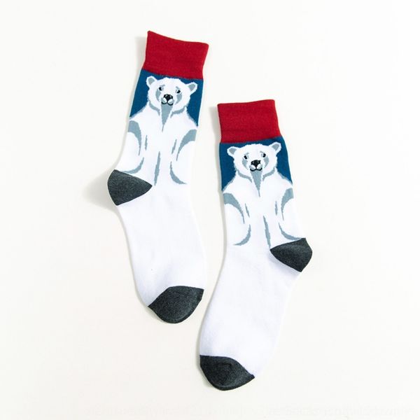 

uuvyy personalized and wo cotton cute animal illustration men's and mid-length women's socks creative lovers trendy socks ywkru, Black