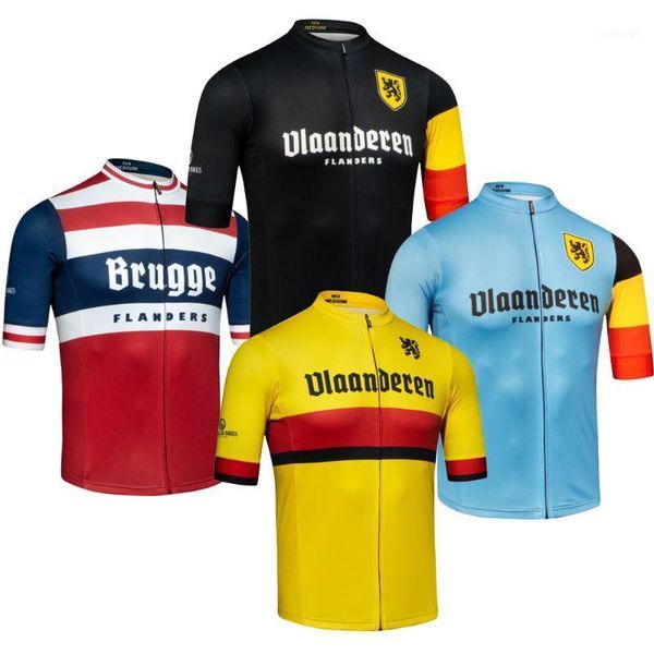 Giacche da corsa Fiandre Scegli tra 4 stili Maglia da ciclismo Bici MTB ROAD Abbigliamento da corsa Rosso/nero/blu/giallo