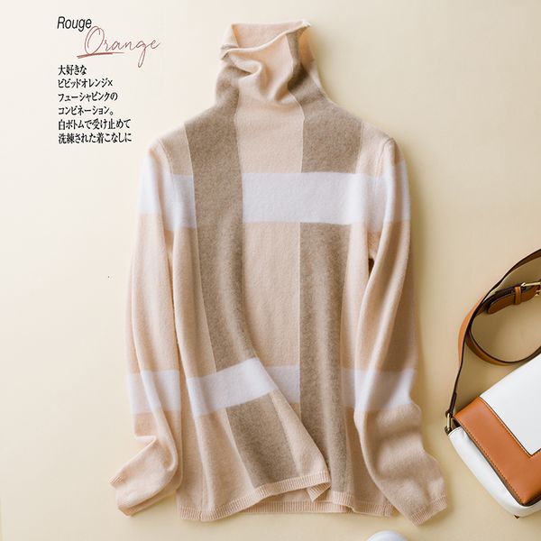 

2021 for sensible skin women sweater 100% pullovers goat pure higher winter grad pattern cashmere knits clothes girls w703, White;black