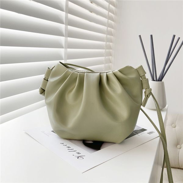 

hbp non-brand 2020 new cloud bag korean versatile pu bag trend candy color one shoulder cross dumpling sport.0018