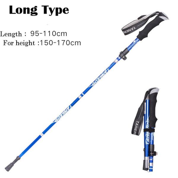 

5 сучки открытый алюминиевый складной ultra light телескопический walking поставки амортизатор trekking pole walk стик wmtsjv otsweet