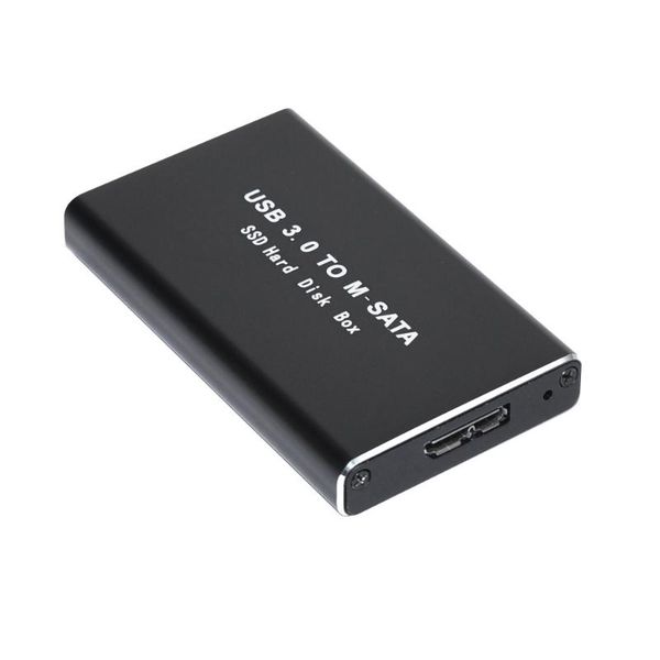 

msata to usb3. 0 mobile hard disk box ngff aluminium alloy lapssd ultra-thin portable extraposition protection box