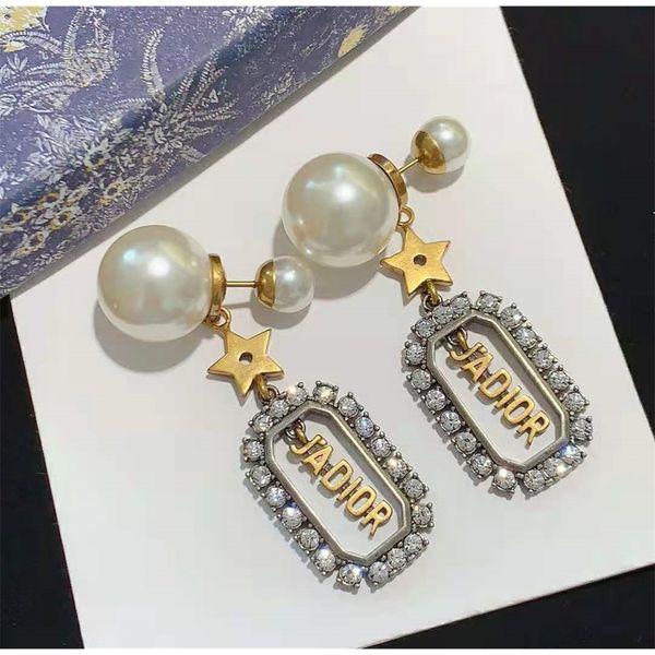 

star earrings size pearl small fragrance versatile ear clip, Golden