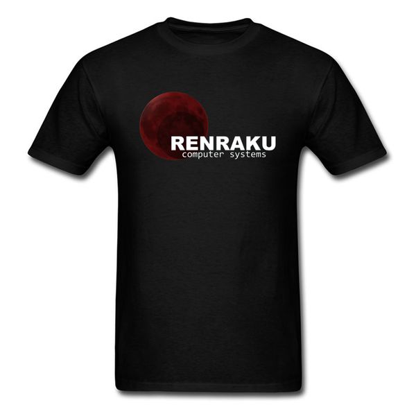 

harajuku black tshirt renraku computer systems geek ajax guys street style japan tees red moon hooded sweatshirt hoodie men t shirt
