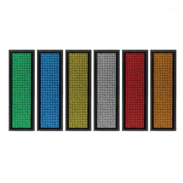 

led mini digital programmable scrolling rechargeable name message tag badge sign whosale & dropship1
