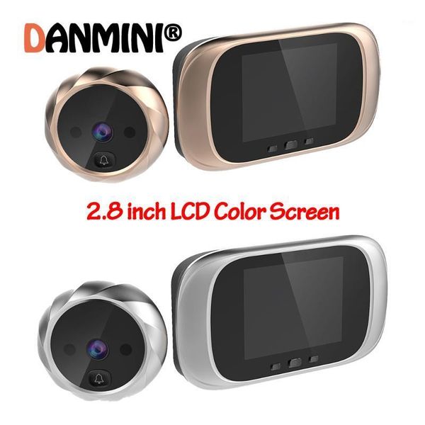 

2.8 inch smart digital doorbell camera 90 degree door eye doorbell electronic peephole door camera viewer outdoor bell1