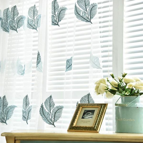 

curtain & drapes european and american style window treatments leaves design screens for living rooms bed tulle