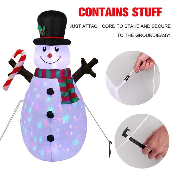 

1.5м led рождество надувные снеговика с рождеством декор для дом 2020 navidad рождественские украшения xmas открытый декор новый год bbymfs