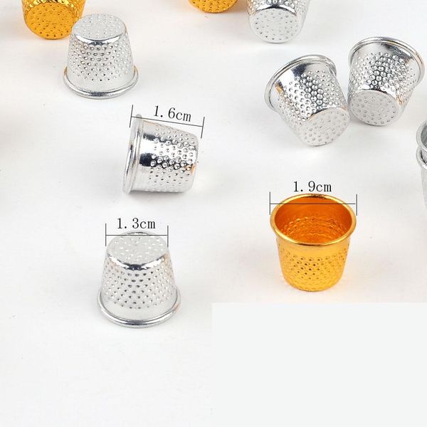 

шитье наперстки металла finger протектор инструменты серебро золото цвет швейные наперстки diy craft аксессуары 10шт f jllhel hairjersey