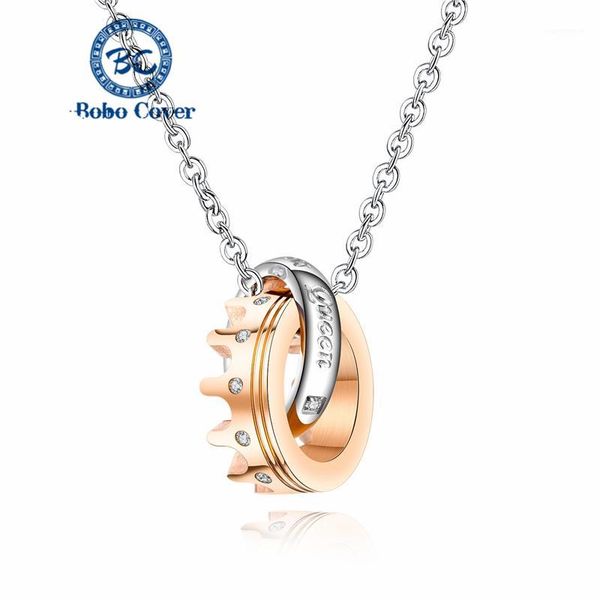

romantic couple Necklace women inlaid cubic zirconia imperial crown pendant fashion accessories Lover jewelry Her King His Queen1, Silver
